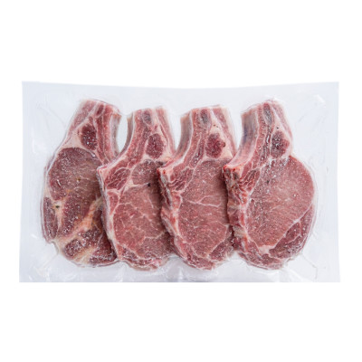 4 côtes de porc locales, congelées
