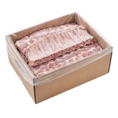 Loin ribs de porc saumuré, 10 kg environ, congelé